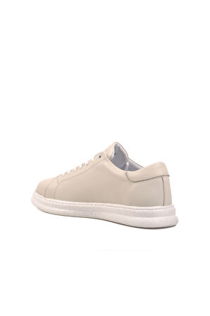 Bulldozer Beyaz Hakiki Deri Hafif Casual Ayakkabı