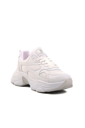 Aspor Beyaz Fileli Kadın Spor Ayakkabı Sneaker