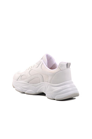 Aspor Beyaz Fileli Kadın Spor Ayakkabı Sneaker