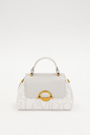 Levidor Beyaz Kadın El ve Omuz Çantası
