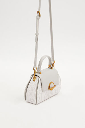 Levidor Beyaz Kadın El ve Omuz Çantası