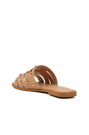 Aspor Nude Nut İnce Taban Kadın Terlik