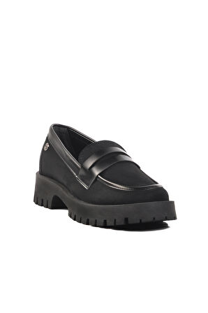 Pierre Cardin Siyah Süet Kadın Casual Ayakkabı