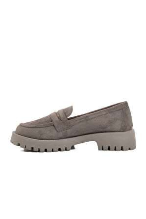Pierre Cardin Gri Süet Kadın Casual Ayakkabı