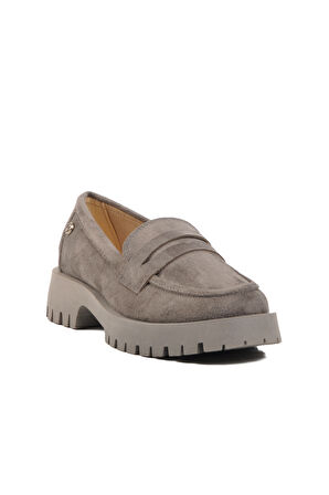 Pierre Cardin Gri Süet Kadın Casual Ayakkabı