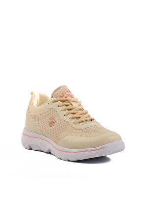 Aspor Bej Fileli Hafif Unisex Spor Ayakkabı