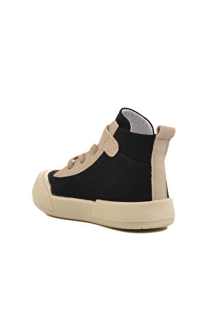 Aspor Siyah Erkek Çocuk Hi Sneaker