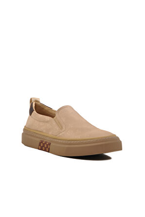 Guja Bej Hafif Slip-On Erkek Casual Ayakkabı