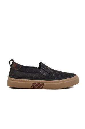 Guja Siyah Hafif Slip-On Erkek Casual Ayakkabı