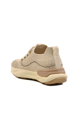 Guja Bej Triko Hafif Kadın Sneaker