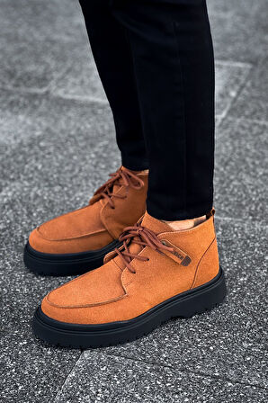 Pabucmarketi Bağcıklı Erkek Worker Bot Taba