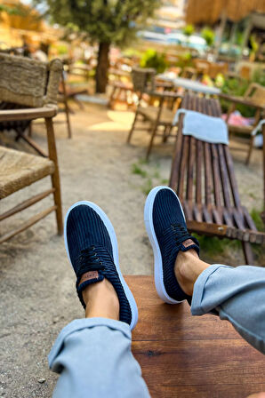 Pabucmarketi Bağcıklı Kadife Kumaş Erkek Günlük Ayakkabı Siyah