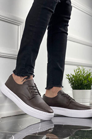 Pabucmarketi Bağcıklı Erkek Günlük Ayakkabı Kahve