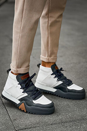 Pabucmarketi Bağcıklı Erkek Sneaker Bot Antrasit