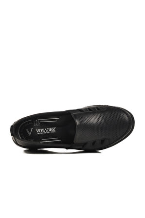 Voyager Siyah Hakiki Deri Anatomik Kadın Casual Ayakkabı