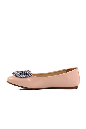 Aspor Pudra Rugan Fiyonk Kurdeleli Kız Çocuk Babet