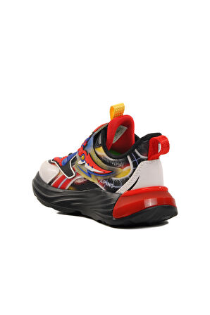 Pepino Siyah Kırmızı Cırtlı Erkek Çocuk Spor Ayakkabı