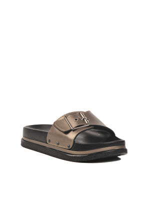 Pierre Cardin Platin Hafif Kadın Düz Terlik