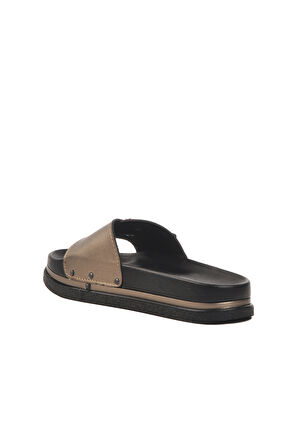 Pierre Cardin Platin Hafif Kadın Düz Terlik