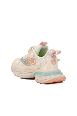Pepino Beyaz Cırtlı Hafif Hava Alabilen Kız Çocuk Spor Ayakkabı