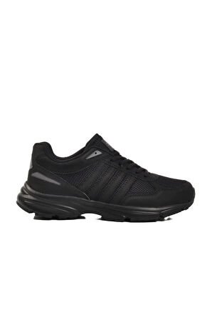 Walkway Siyah Fileli Hafif Unisex Spor Ayakkabı