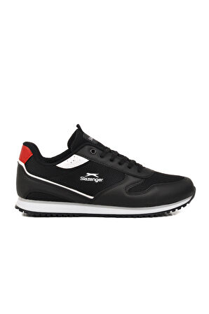 Slazenger Siyah-Beyaz Tekstil Erkek Spor Ayakkabı