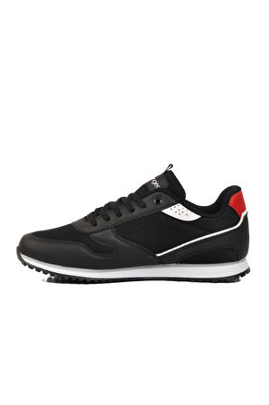Slazenger Siyah-Beyaz Tekstil Erkek Spor Ayakkabı