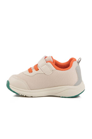 Pepino Krem Cırtlı Fileli Hafif Unisex Çocuk Spor Ayakkabı
