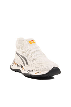 Bulldozer Beyaz Memory Foam Anorak Hafif Erkek Spor Ayakkabı