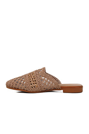 Pierre Cardin Vizon Triko Hafif Önü Kapalı Kadın Düz Terlik