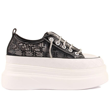 Guja Siyah Yüksek Taban Kadın Sneaker