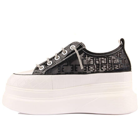 Guja Siyah Yüksek Taban Kadın Sneaker