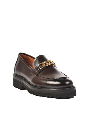 Aspor Kahve Açma Hakiki Deri Erkek Klasik Ayakkabı