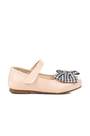 Aspor Pudra Rugan Kurdeleli Hafif Kız Çocuk Babet