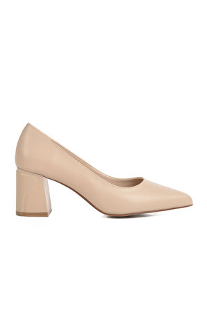 Aspor Bej Kadın Topuklu Ayakkabı