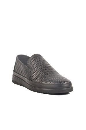 Aspor Siyah Hakiki Deri Erkek Casual Ayakkabı