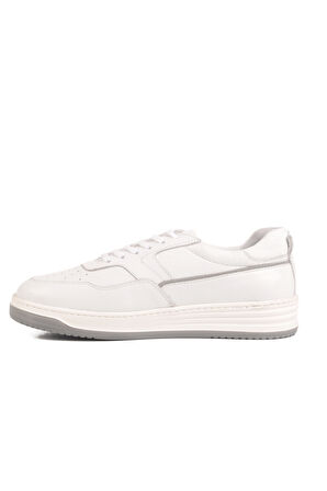 Aspor Beyaz Hakiki Deri Erkek Casual Ayakkabı