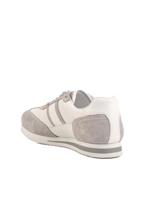 Aspor Gri Hakiki Deri Erkek Sneaker