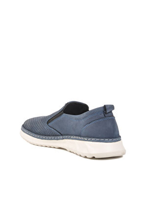 Aspor Mavi Nubuk Hakiki Deri Erkek Casual Ayakkabı