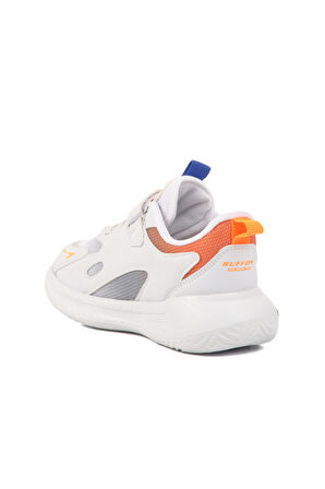 Aspor Beyaz Saks Cırtlı Erkek Çocuk Spor Ayakkabı