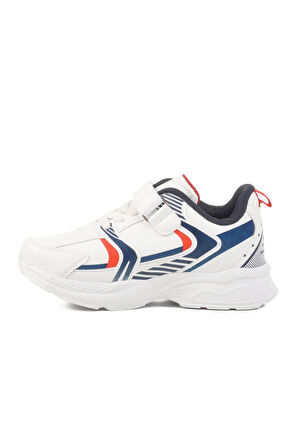 Aspor Beyaz Cırtlı Erkek Çocuk Spor Ayakkabı