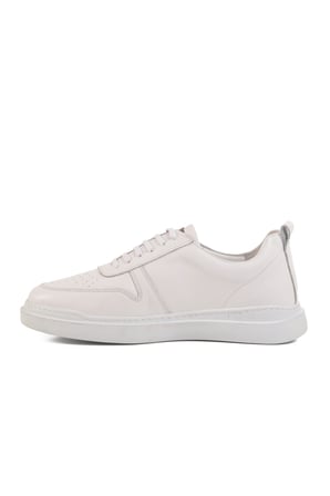 Aspor Beyaz Hakiki Deri Erkek Sneaker