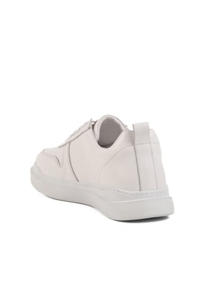 Aspor Beyaz Hakiki Deri Erkek Sneaker