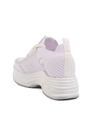 Aspor Beyaz Kalın Taban Kadın Sneaker