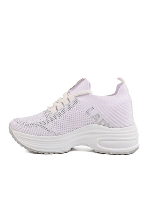 Aspor Beyaz Kalın Taban Kadın Sneaker