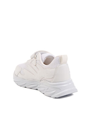 Aspor Beyaz Cırtlı Unisex Çocuk Spor Ayakkabı