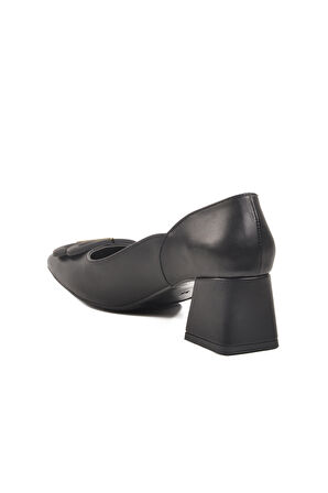 Aspor Siyah Kadın Klasik Topuklu Ayakkabı
