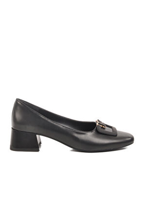 Aspor Siyah Kadın Klasik Topuklu Ayakkabı