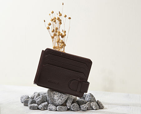 Grande Kahve Hakiki Deri Erkek Kartlık