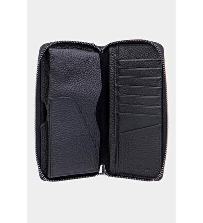 Grande Siyah Hakiki Deri Erkek Cüzdan